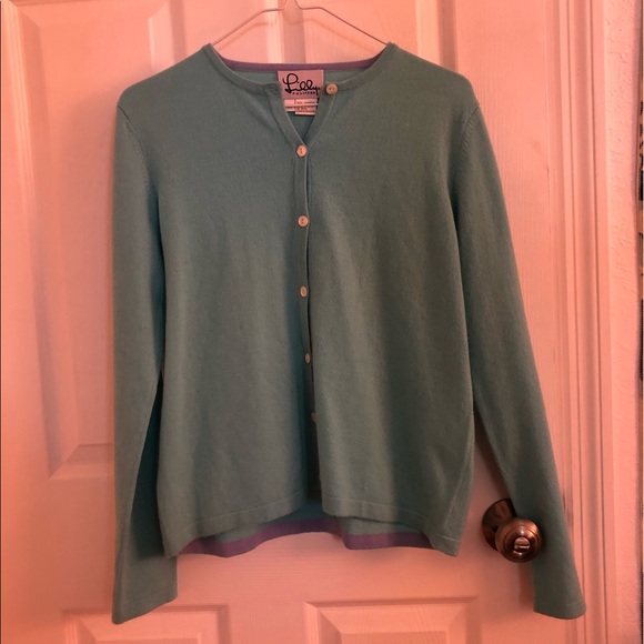 Lilly Pulitzer 100% Cashmere Cardigan - Picture 1 of 3